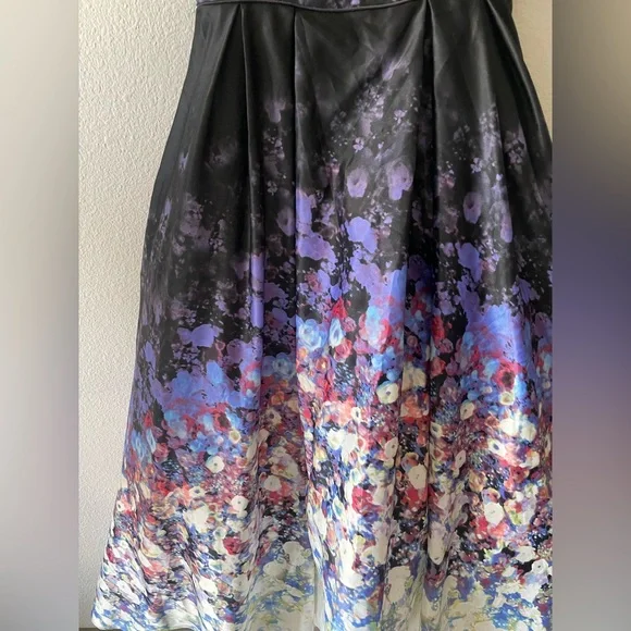 Adam Black Satin Dress - Picture 3 of 11